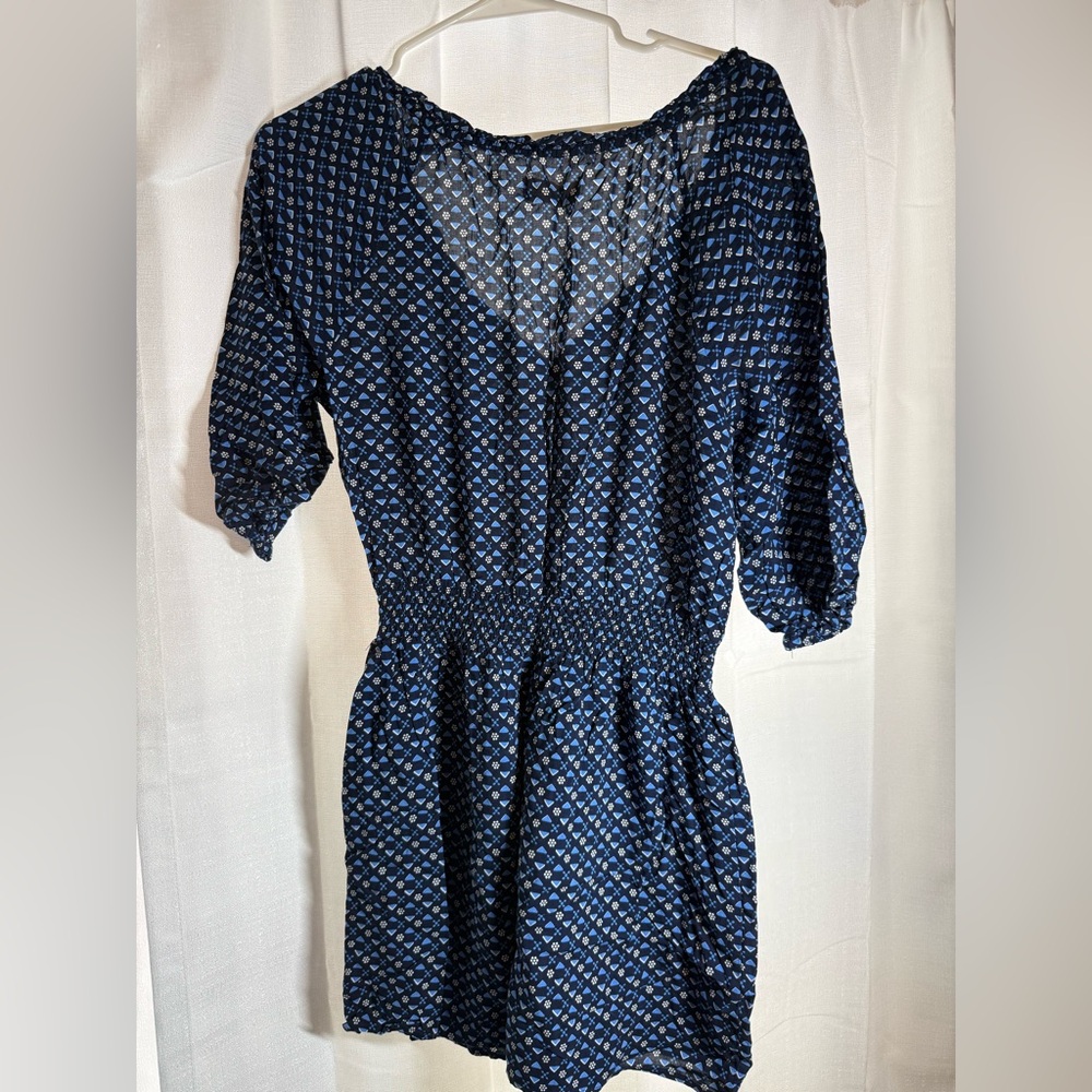 Hollister Navy and Light Blue Geometric Dress - Picture 4 of 4